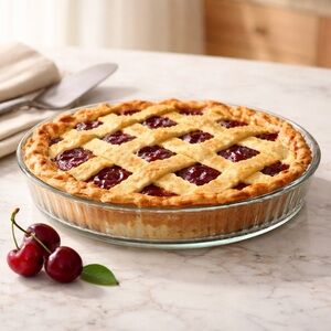 Vintage Pyrex 26 CM Glass Pie Dish